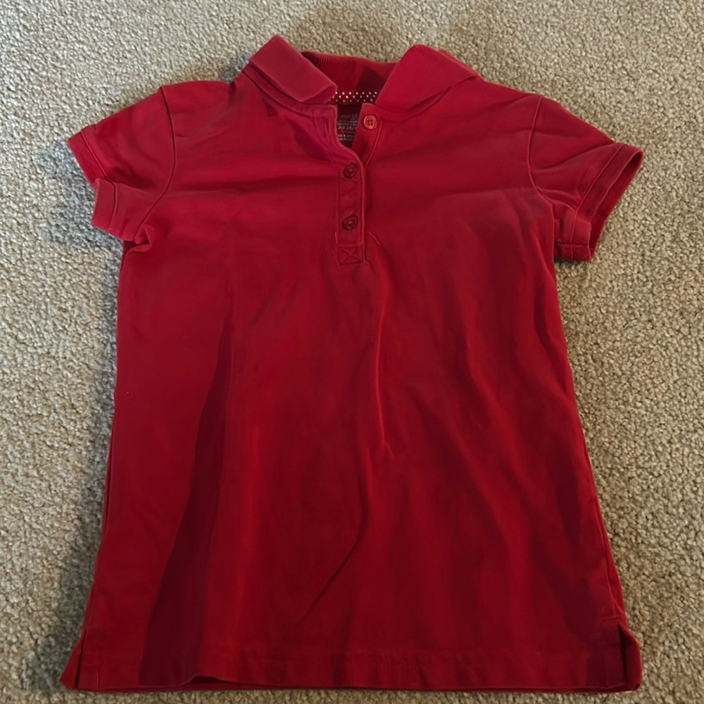 Little girl’s size xs red polo.